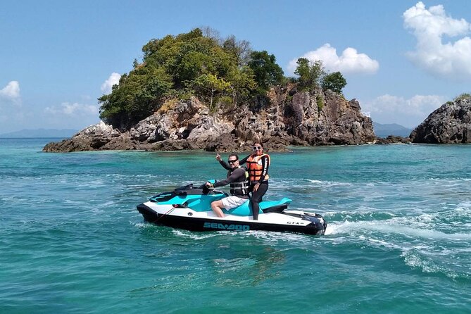 4 Hours Jet Ski Experience Hopping To 9 Islands in Phuket - Leaving AA Marina on a self-drive jet ski