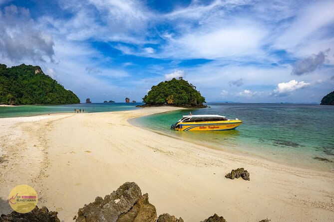 4 Islands Day Tour by Speed Boat from Ao Nang, Krabi - Tup Island and the sandbar that appears with the tide