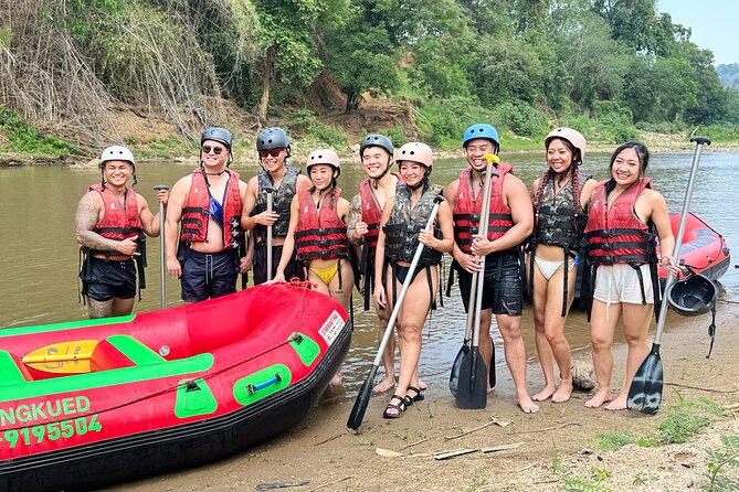 7 Hour Sticky Waterfall and Double Rafting Adventure - A slower 50-minute bamboo-raft ride