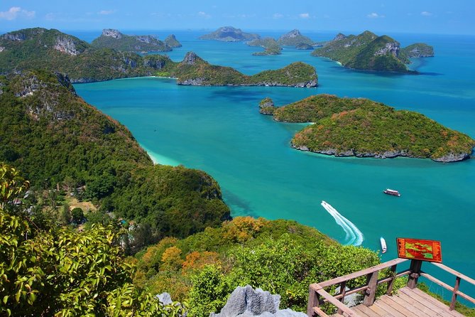 Angthong National Marine Park Tour By Big Boat From Koh Samui - Leaving Nathon Pier with breakfast on board