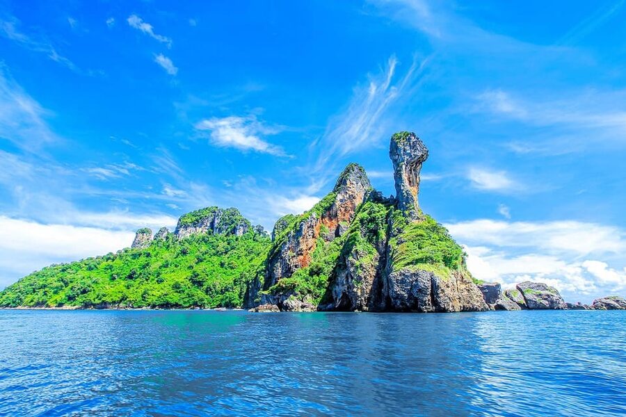 Ao Nang: 4 Islands Day Tour by Speedboat or Longtail Boat - Phra Nang Cave Beach and its unusual shrine