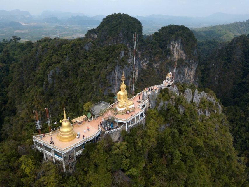Ao Nang: Hot Spring, Emerald Pool & Tiger Cave Temple Tour - Soaking at the hot spring waterfall