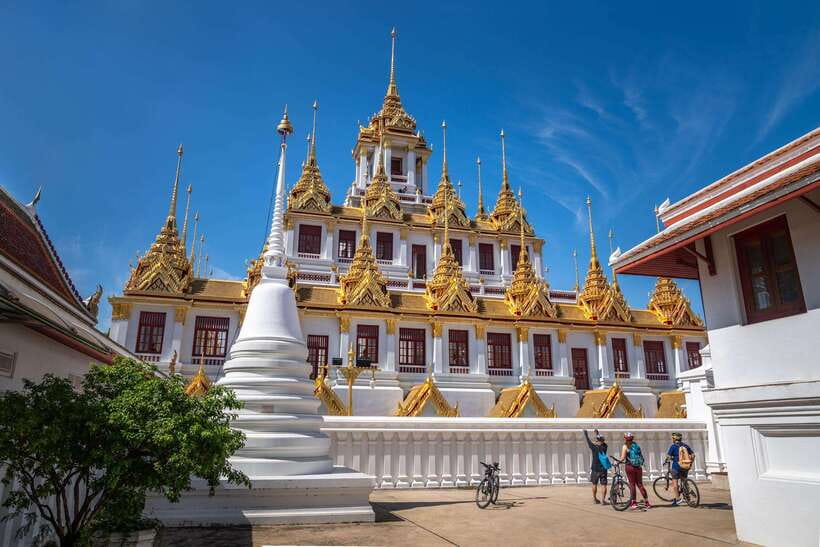 Bangkok: Backstreets and Historic Temples Bike Tour - A local ferry across the Chao Phraya