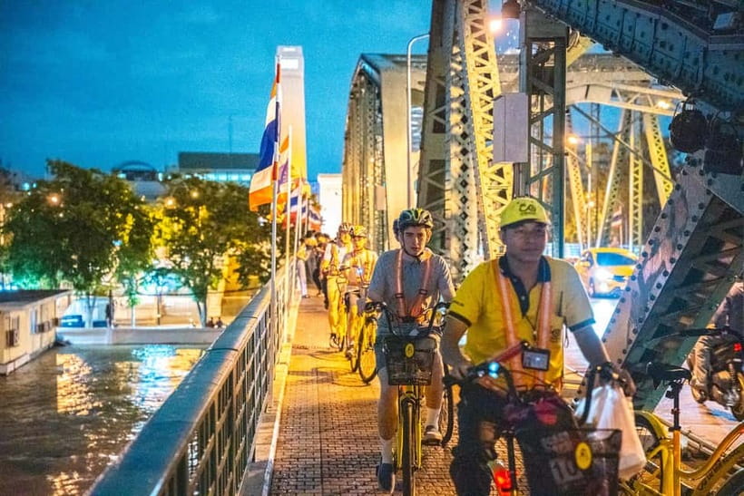 Bangkok by Night Cycling Tour with Street-food Meal - Starting at River City Shopping Center