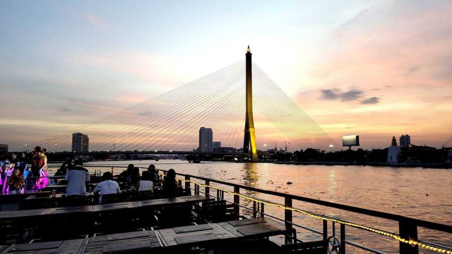 Bangkok: Calypso x White Orchid Cruise with Private Transfer - Setting out on the Chao Phraya at 5 pm
