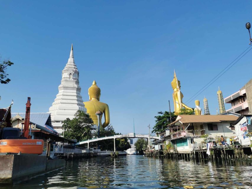 Bangkok: Canal Boat Tour, Big Buddha & Artist's House - Boarding the longtail boat