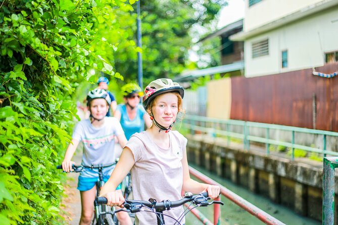 Bangkok Canal Tour by Boat and Bike - The canal boat with bicycles aboard