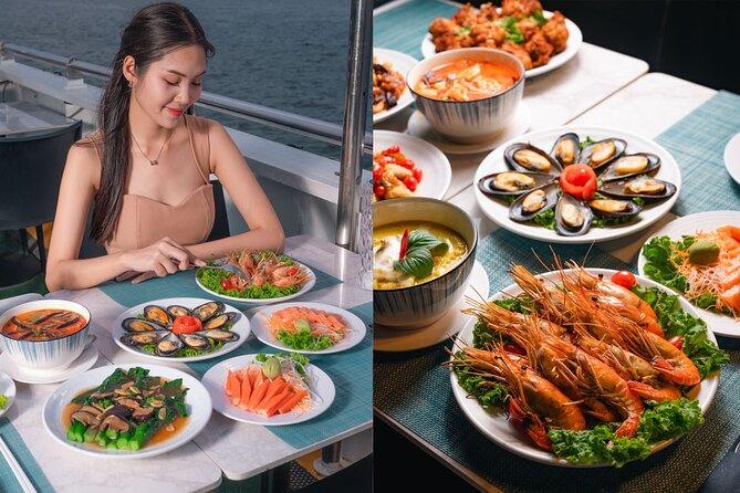 Bangkok Carnival Dinner Cruise with Free-flow Beer and Buffet - Rama VIII Bridge and Bangkok’s night skyline
