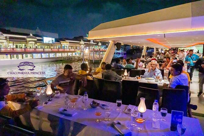 Bangkok Chao Phraya Princess Night Dinner Cruise - The Taksin Bridge and Sathon waterfront