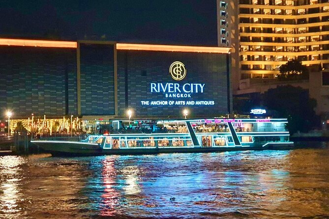 Bangkok Chao Phraya River Sunset Cruise Tour Admission Ticket - Rama VIII Bridge and the wider river view