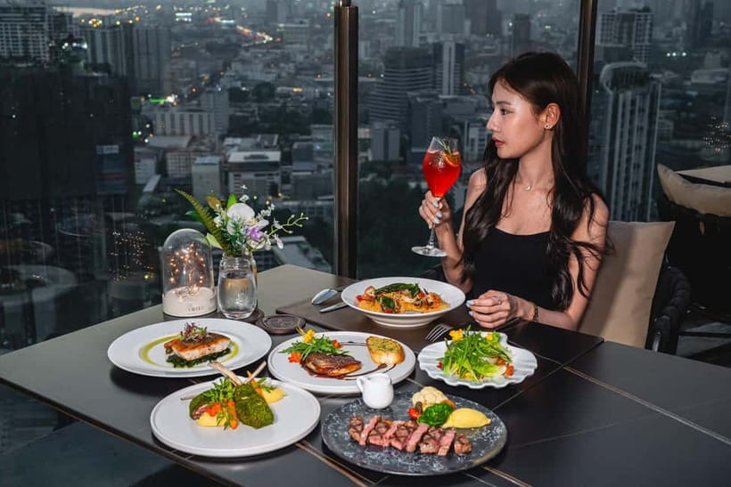 Bangkok: Cielo Sky Bar & Restaurant Rooftop - Food, Drinks, and the Menu’s Range