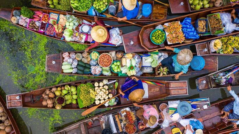 Bangkok: Damnoen Saduak and Train Market with Boat Ride - The road to Damnoen Saduak