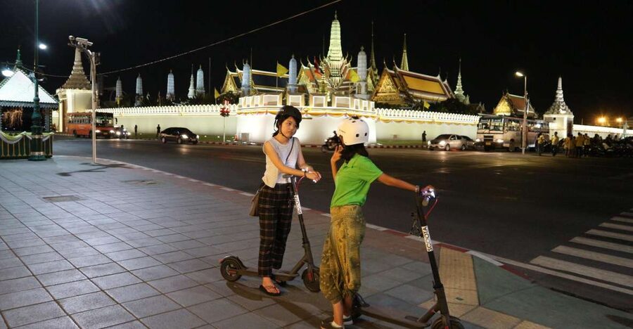 Bangkok: E-Scooter Night Tour with Local Street Food - Riding through Bangkok after dark