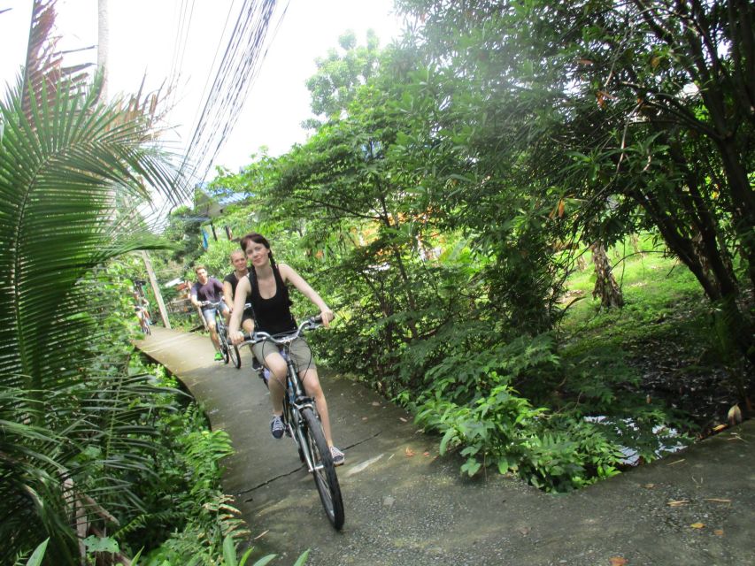 Bangkok Full-Day Bike Tour with Boat Transfer and Lunch - Crossing the Chao Phraya by Longtail Boat