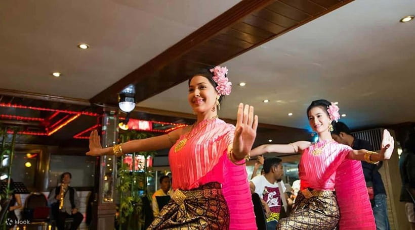 Bangkok: Luxury White Dinner Cruise Free Flow Beer and Wine - Live music, Thai dance, and cabaret