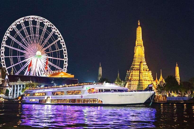Bangkok: Luxury White Dinner Cruise Free Flow Beer and Wine - What the $53 price really includes