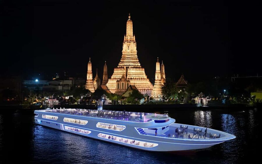 Bangkok: Luxury White Sunset or Dinner Cruise with Beer - What the $31 price really covers