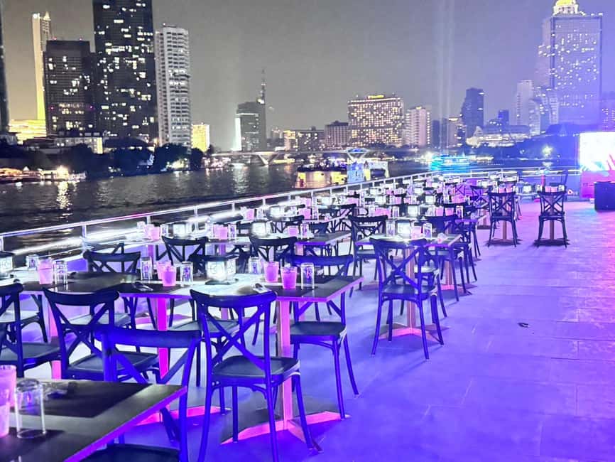 Bangkok: Luxury White Sunset or Dinner Cruise with Beer - Seating, dress, and practical comfort