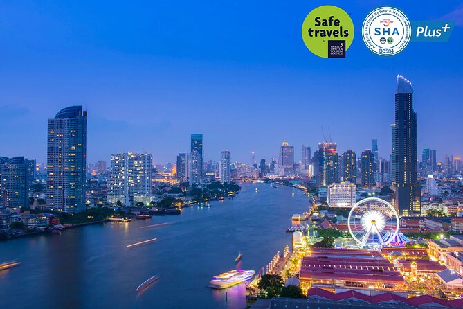 Bangkok Meridian Dinner Cruise from ICONSIAM - The Grand Palace and Wat Phra Kaeo after dark
