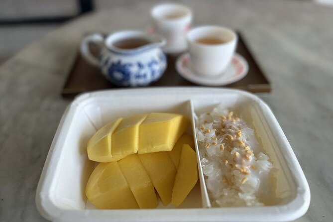 Bangkok Michelin Food Tour (3 Stops, 8 tastings) - A shaded walk leads to mango sticky rice