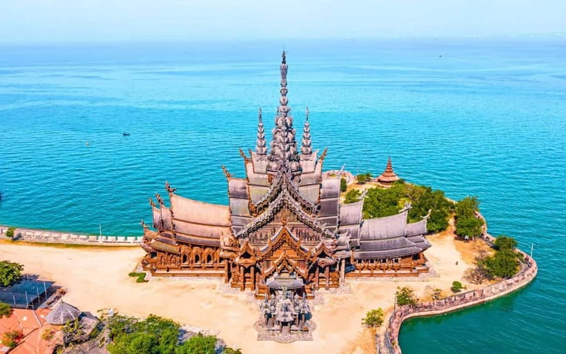 Bangkok: Pattaya Truth Sanctuary Guided Tour & Coral Island - A long day from Bangkok to Pattaya