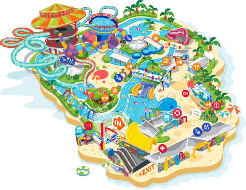 Bangkok: Pororo Aqua Park Entry Ticket - The Rooftop Setting and Bangkok Views