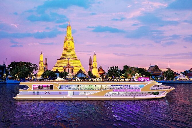 Bangkok Sawasdee Chaophraya Dinner Cruise from ICONSIAM - Wat Arun, the Temple of Dawn