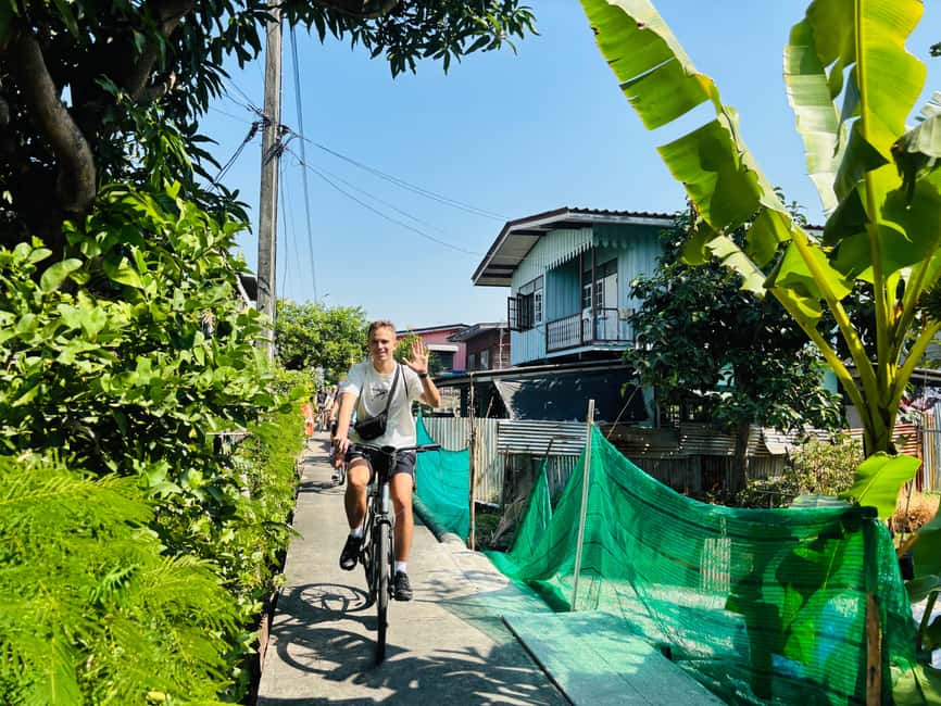 Bangkok: Temples, Canals & Local Life Bike Tour - Safety, clothing, and who should book