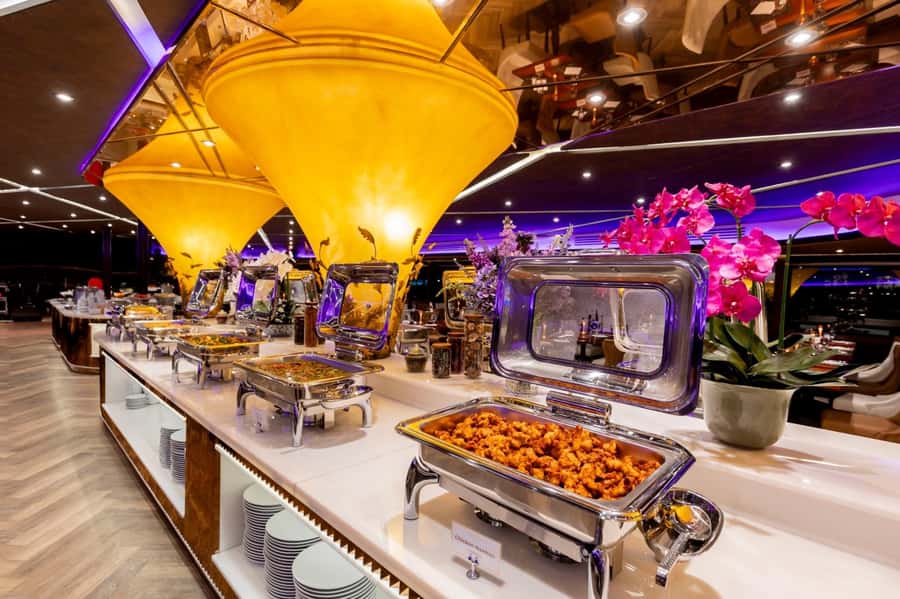 Bangkok: The Opulence Buffet Dinner Cruise with Live Band - The Grand Palace from the water