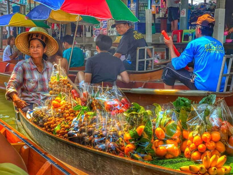 Bangkok: Train Market & Floating Market with Boat Ride - Shopping, snacks, and the tourist-market question