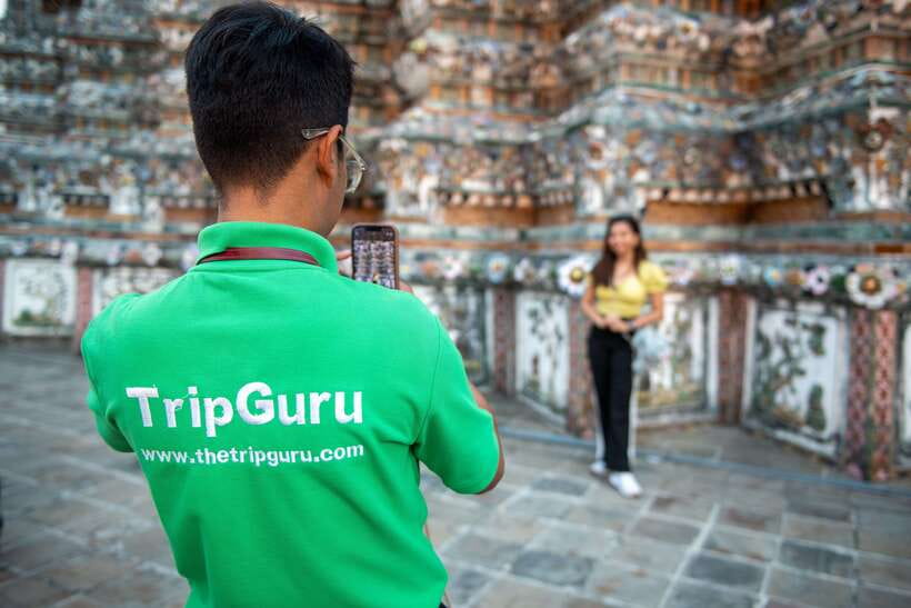 Bangkok: Wat Pho and Wat Arun Guided Walking Tour - Wat Pho and the 46-meter reclining Buddha