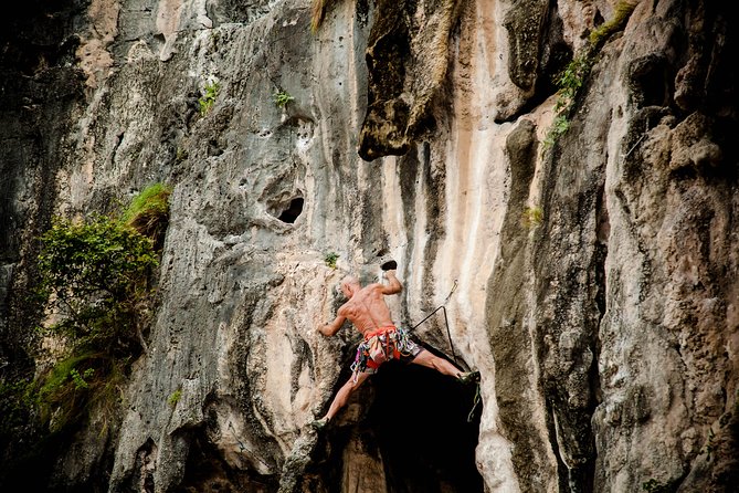 Beginner's Full Day Rock Climbing and Caving Tours at Railay Beach in Krabi - Starting at the Real Rocks shop