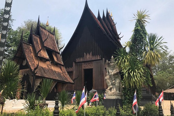 Chiang Mai-Chiang Rai:White+Black+Blue Temple+Golden Triangle+Boat Trip - Rong Khun, the White Temple, is the day’s visual highlight