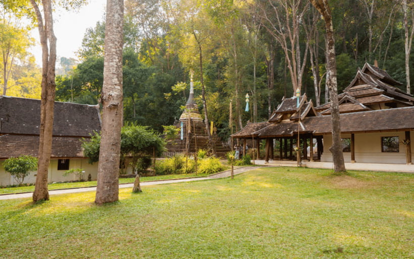 Chiang Mai: Doi Suthep Temple and Waterfall by Songtaew Trio - Riding the songthaew up Suthep Mountain