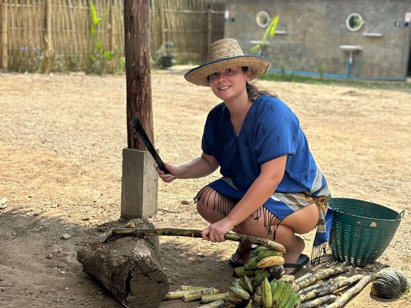 Chiang Mai: Elephant Sanctuary, Long Neck & Sticky Waterfall - The river bathing session