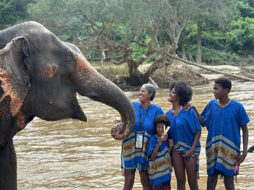 Chiang Mai: Elephant Sanctuary, Long Neck & Sticky Waterfall - Climbing Buatong Sticky Waterfall