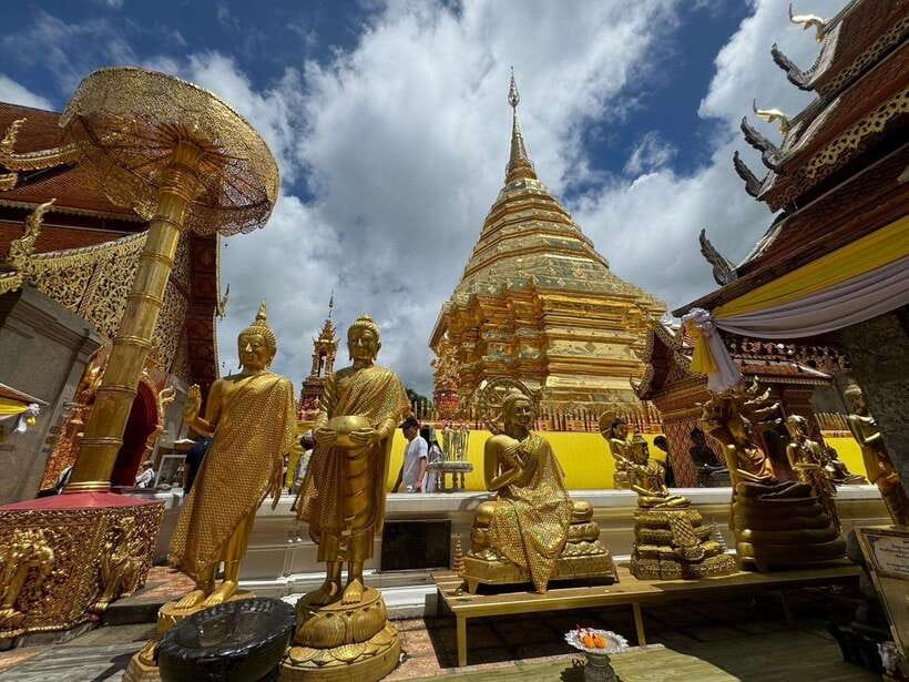 Chiang Mai: Elephant Sanctuary, Monk Trail & Doi Suthep Tour - Wat Doi Suthep, Chiang Mai’s mountain temple