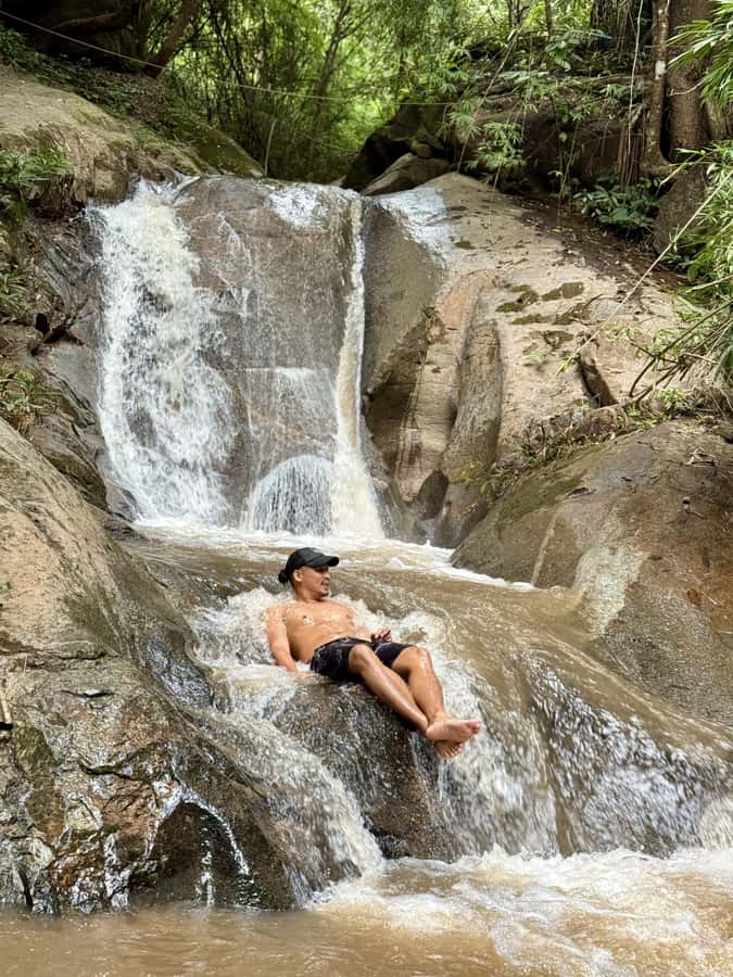 Chiang Mai Half-Day Adventure: River Tubing & Waterfall - Adding respectful elephant feeding for 500 THB