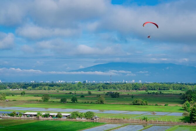 Chiang Mai Paramotor Flying Experience - Mae Ngat Dam and Reservoir from above