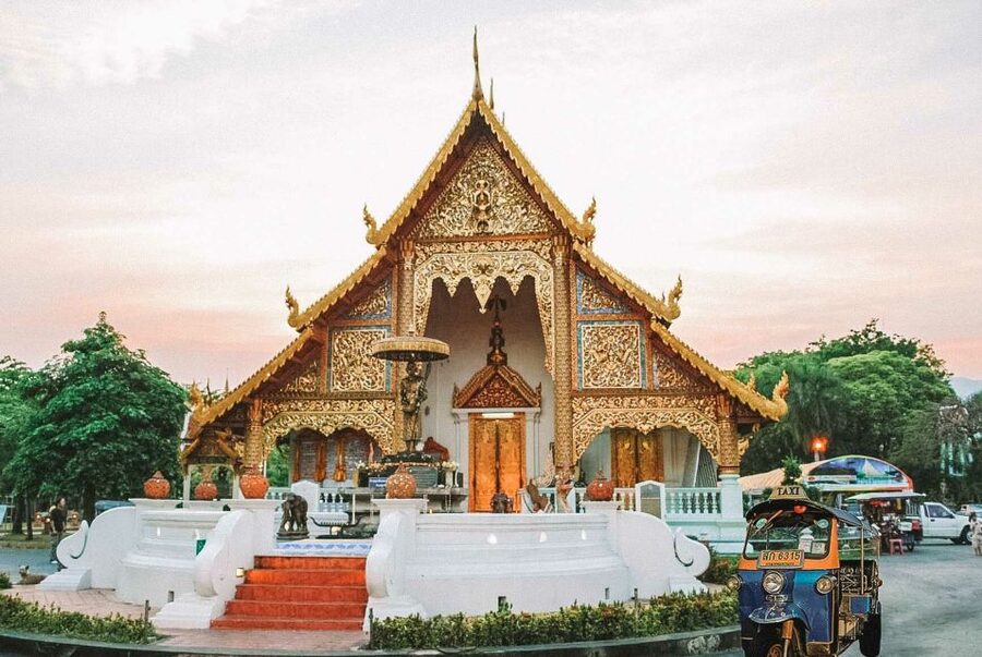 Chiang Mai: Private Tuk Tuk Tour of City Temples With Pickup - Wat Phra Singh and northern Thai design