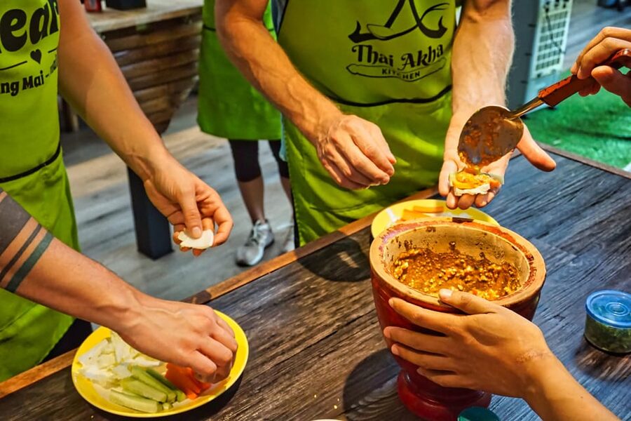 Chiang Mai: Traditional Thai-Akha Cooking Class& Market Tour - Desserts make the meal feel complete