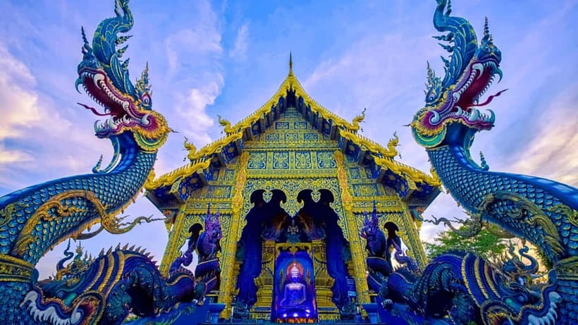 Chiang Mai: White and Blue Temples and Lalita Cafe - Mae Kachan Hot Spring: a sensible first break