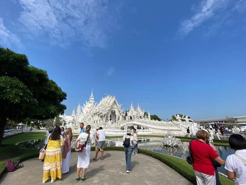 Chiang Rai: 3 Temples, Long Neck Village & Lalitta Café - Wat Rong Khun, the dazzling White Temple