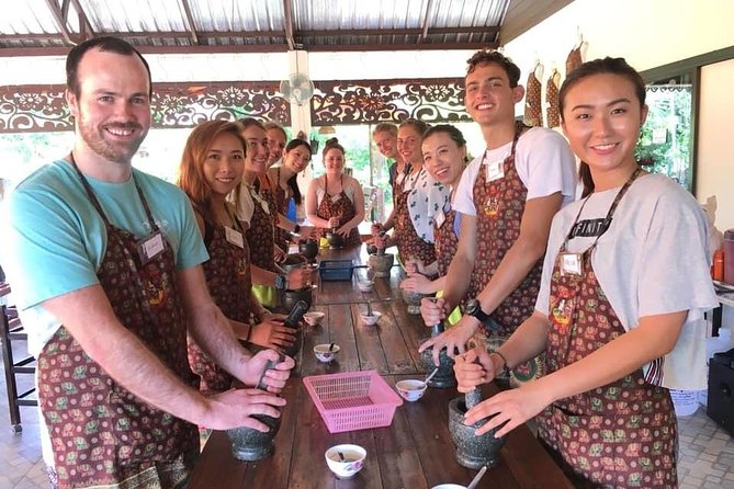 Cooking Morning Class Chiang Mai Visit Organic Garden and Market - One wok per person makes the class hands-on