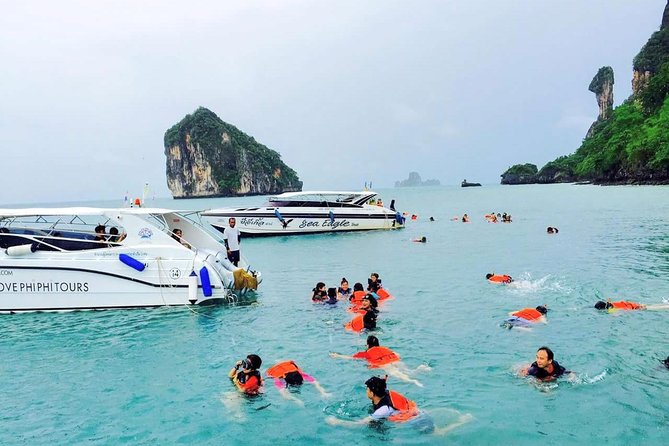 Day Tour from Phuket to 4 Islands in Krabi by Ferry & Speedboat - Chicken Island for swimming and snorkeling