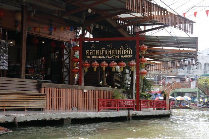 Day Trip to Bangkok Floating Market & Maeklong Railway - Waiting for the train at Maeklong Railway Market