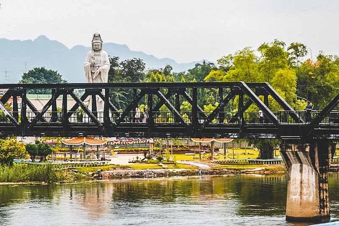 Erawan Waterfall and Elephant Care: Private Tour to Kanchanabur - Tham Kra Sae Bridge and the Buddha Cave