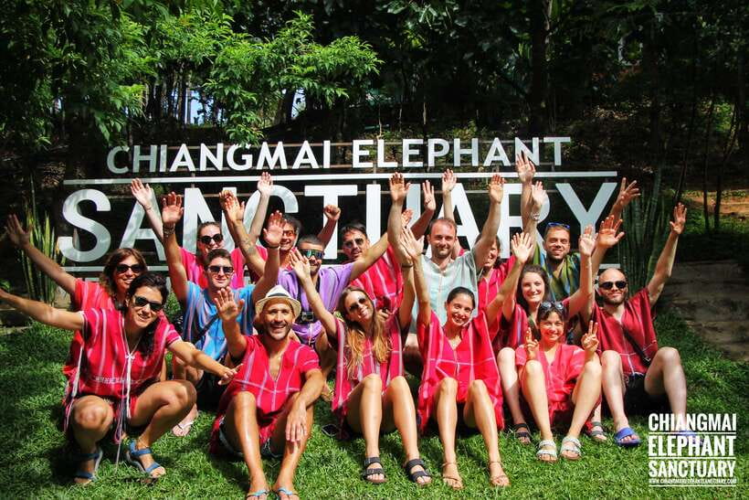 Exclusive experience half day with family giant animals - The jungle waterfall walk