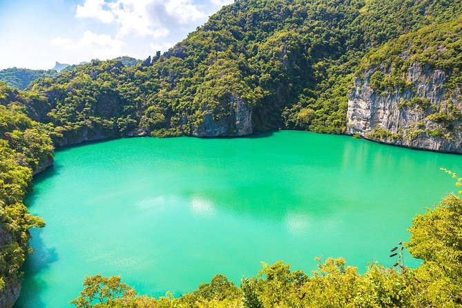 Explore Angthong National Marine Park by Big Boat from Koh Samui - Swimming and the first beach stop