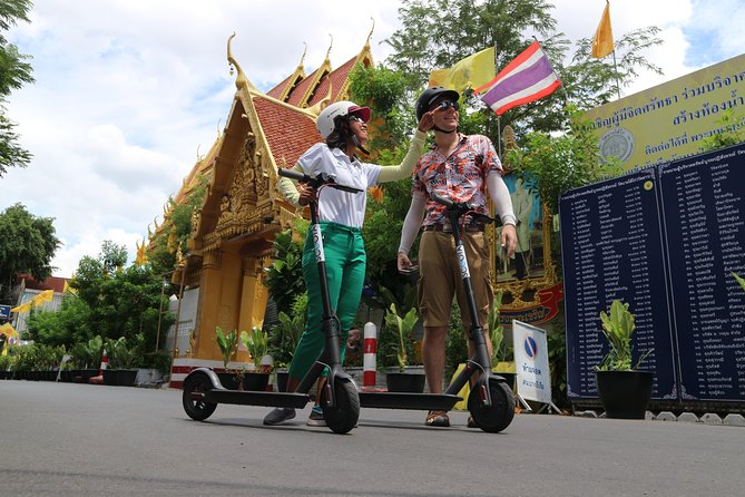 Explore Bangkok by E-Scooter & Try Street Food - Flute makers, back lanes, and the first local snack